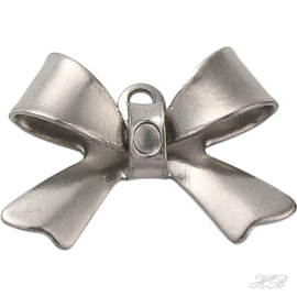 00494 Bedel Strik Metaalkleurig 304 stainless steel  10x15x4mm; gat 1mm 4 stuks