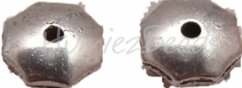 01627 Spacer 6 hoekig Antiek zilver (Nikkelvrij) 3,5mmx10mm 11 stuks