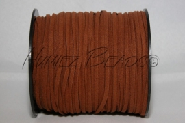 V-0040 Veloursband​ A-kwaliteit Braun (4) 1 meter