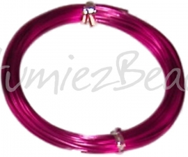 A-1003 Aluminium draad Fuchsia 1mm 10 meter