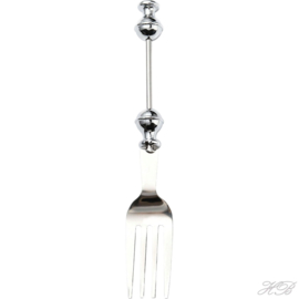 Bestek-0003 Bestek Vork Metaalkleurig 201 stainless steel 164x23,6x16mm; pin 3mm 1 stuks
