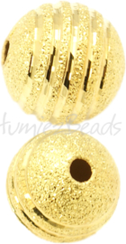 01309 Stardust perle Goldfarbe 10mm; loch 2mm 4 stück