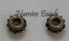 02890 Abstandhalter puntjes Bronzefarbe 5mmx3mm 30 stück