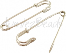 00363 Kilt pin Nickelfarbe 64mmx18mmx6mm;loch 4mm 3 stück