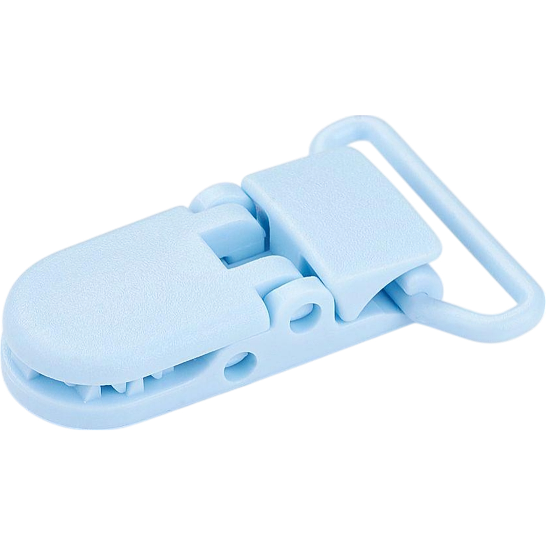 05628 Speenclip plastic Deep Sky Blue   43x31x9mm 2 stuks