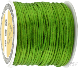 N-1013 Nylondraad (lijkt op satijnkoord) Olive drab 1mm ±14 meter