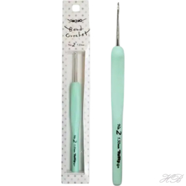 G-0027 Haaknaald 1,5 Tulip met zachte grip Groen 13,5cm 1 stuks