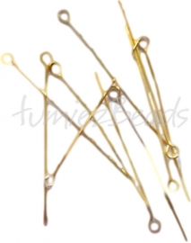 03953 Kettelstifte Goldfarbe (Nickelfrei) 36mmx0,7mm ±60 stück