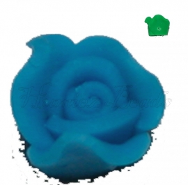 01589 Polymer ton perle rose Blau 10mmx6mm 6 stück