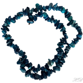 01319 Natuursteen streng ±40 cm Blue Blauw 5-13mm; gat 0,8mm 1 streng