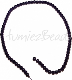 03498 Glasperle strang (±40cm) imitation jade Violett 6mm 1 strang