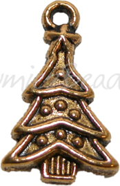 01667 Bedel kerstboom Antiek goud (nikkelvrij) 22mmx14mm