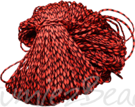 PARA-4031 Paracord Rot-Schwarz 4mm 6 meter