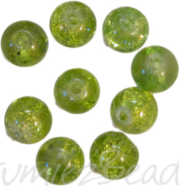 00708 Crackle perle Grün 30 stück