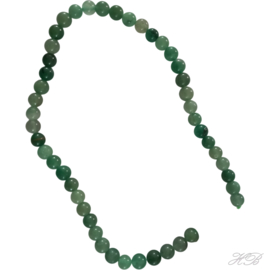 05093 Natuursteen streng (±30cm) Gemstone Groen 8mm; gat 0,8mm 1 streng