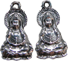 01710 Anhänger Buddha Antiksilber 25mmx14mm 3 stück