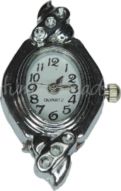 01928 Horloge Antiek zilver 1 stuks