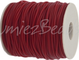 R-2002 Kautschukband Rot 2mm; loch 1mm 1 meter