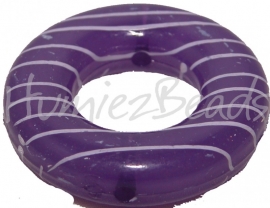 01814 Rahmen donut Violett 39mmx9mm; innenring 17mm 3 stück