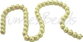 03630 Glasperle strang (±40cm) Beige 10mm 1 strang