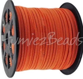 V-0059 Veloursband Orange 1 meter