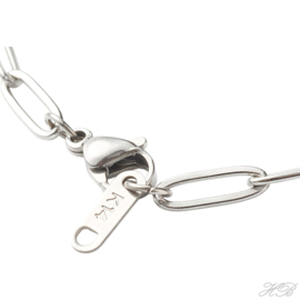 K-0015 Ketting Paperclip Metaalkleurig 500x4x1mm 1 stuks