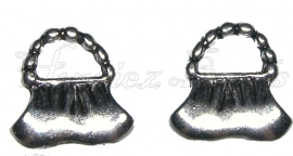 01982 Bedel handtas Antiek zilver (nikkelvrij) 14mmx3mm 5 stuks