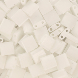 MT-05006 Miyuki Tila opaque white (TL-402) 5x5mm ±3 gram