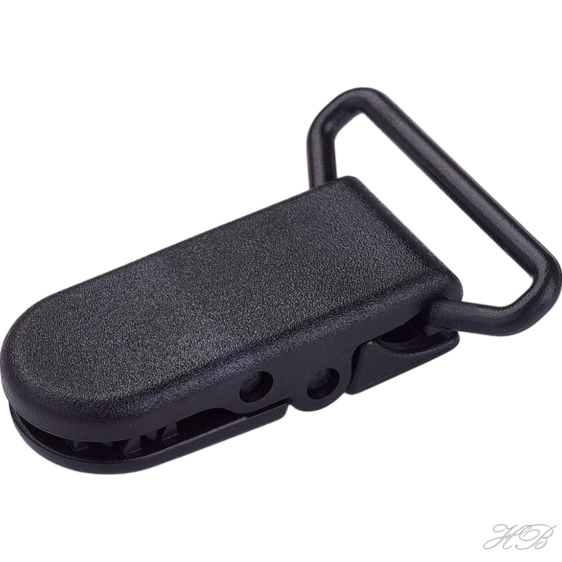 05623 Speenclip plastic Black   43x31x9mm 2 stuks