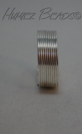 SPI-0002 Fingerring spiral Nickelfarbe 18mm ±50 drehungen