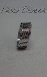 SPI-0003 Fingerring spiral Nickelfarbe 20mm ±50 drehungen