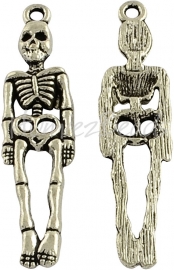 00836 Bedel skelet Antiek zilver (Nikkelvrij) 39mmx9mmx3mm 4 stuks