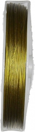 S-1017 Stahldraht​ 100meter Goldfarbe 0,45mm; 100 meter