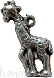 00977 Anhänger giraffe Antik Silber 6 stück