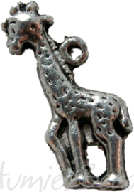 00977 Bedel giraf Antiek zilver 6 stuks