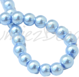 04035 Glasparel SkyBlue 3-4mm; gat 0,5mm 1 streng ±30cm