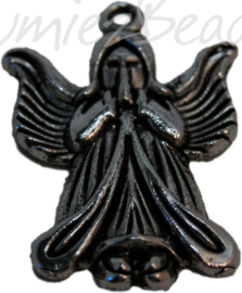 00567 Bedel biddende engel Antiek zilver 3 stuks