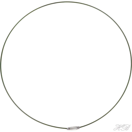 SP-0033 Spang met draaislot Donker groen 45cm 1 stuks