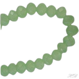05459 Glaskraal streng (±17cm) rondel (±170pcs) Pacific opal 1x2mm; gat 0,5mm 1 streng