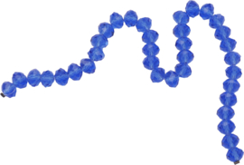 03439 Imitation swarovski strang (±25cm) Blau 10mmx7mm 1 strang