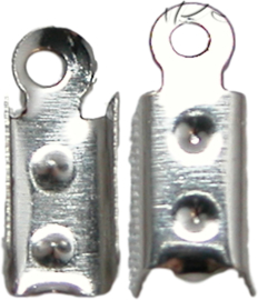 01742 Bandklemmen Nickelfarbe 12mmx4mm 11 stück