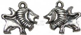 01970 Metall-look Anhänger löwe Antiksilber 15mmx16mm