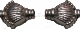 00735 Spacer waaier Antiek zilver (Nikkel vrij) 11mmx9mmx5mm; gat 1,2mm 11 stuks