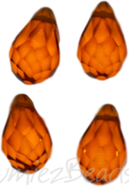 04338 Glaskraal druppel Oranje 4 stuks
