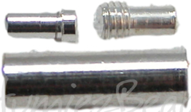 01474 Drehverschluss voor spang Silberfarbe 12mmx4mm  3 Stück