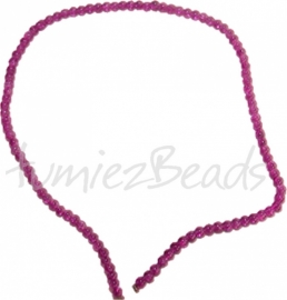 03560 Glasperle strang (±40cm) crackle Violett 4mm 1 strang