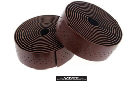 VMT retro stuurlint kunstleer met gaatjes donkerbruin premium quality