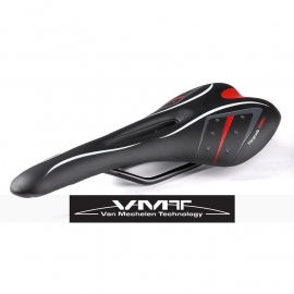 VMT fietszadel met uitsparing zwart