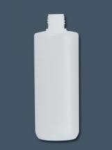 Matt transparent plastic bottles + valve cap (White)