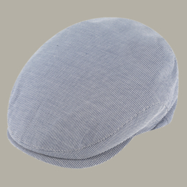 Pet 'Ytse' - flat-cap - marine blauw pied-de-poule - maat 60